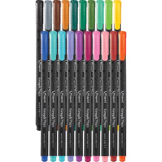 Maped® Graph'Peps 0.4mm Fineliner Pens, 20ct.